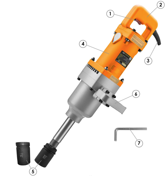 ЭЛЕКТРИЧЕСКИЙ УДАРНЫЙ ПУТЕВОЙ ГАЙКОВЕРТ MESSER 636С (1100 НМ)