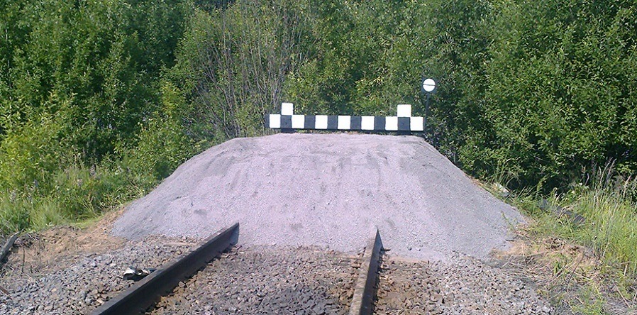 ЖЕЛЕЗНОДОРОЖНЫЙ ТУПИКОВЫЙ ПУТЕВОЙ РЕЛЬСОВЫЙ УПОР